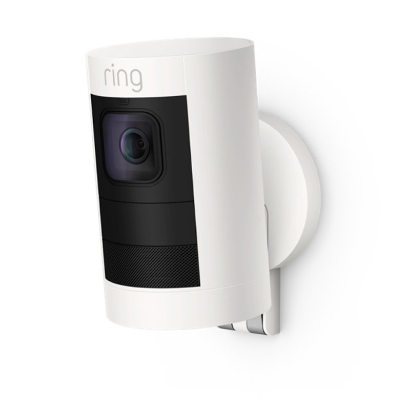 Stick Up Cam Video Enabled Dusk to Dawn Battery Operated Outdoor Security with Motion Sensor, White