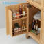 Grand garde-manger de style campagnard arqué 71 po - porte vitrée, tablettes réglables et tiroir caché-2041843416