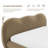 Mirelle Camel Headboard Platform Bed-58507938-58507936