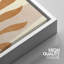 «Mid Century Shape Ring Circle Palm Leaf», ensemble de 3 impressions sur toile-73721053-73721057