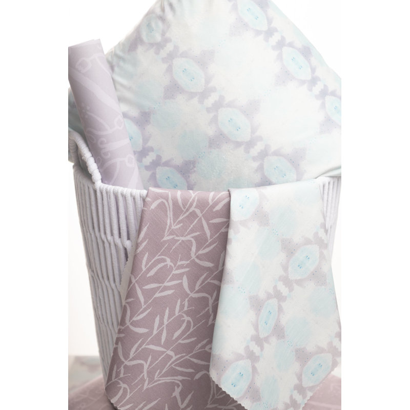 Sweet Gum Lumbar Pillow Cover & Insert, Blue/Lilac Abstract