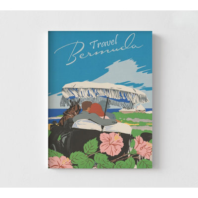 Bermuda Vintage Travel Poster, Vintage Bermuda Trip Wall Art, Cool Retro Classic Travel Home Decor, Perfect Gift For Uncle Print