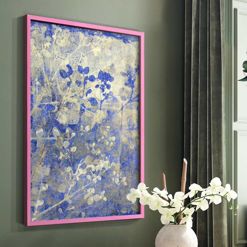 «Boundless I», reproduction encadrée - bois massif, Rose, H 10 po x l 8 po