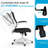 Norberta Home Ergonomic Office Chair With Lumbar Support, Swivel High Back Computer Chair, Breathable Mesh Desk Chair, PU Silent Wheels, Flip-Up Arms350LBS Capacity-129836072-129836079