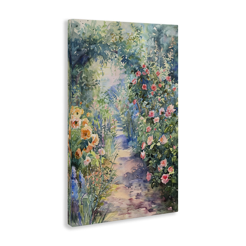 Art mural sur toile  Spring Garden Archway par LSR Design Studio, H 24 po x l 16 po