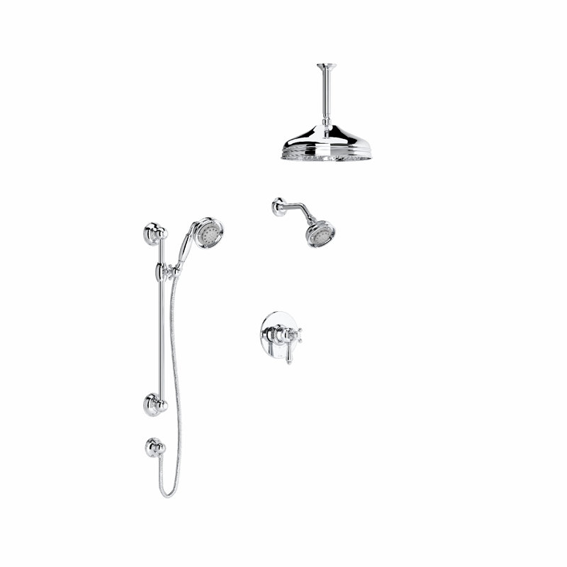 Rohl Shower Wall Trim, Polished Chrome