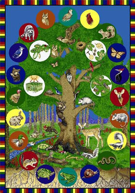 Tapis éducatif arbre de vie