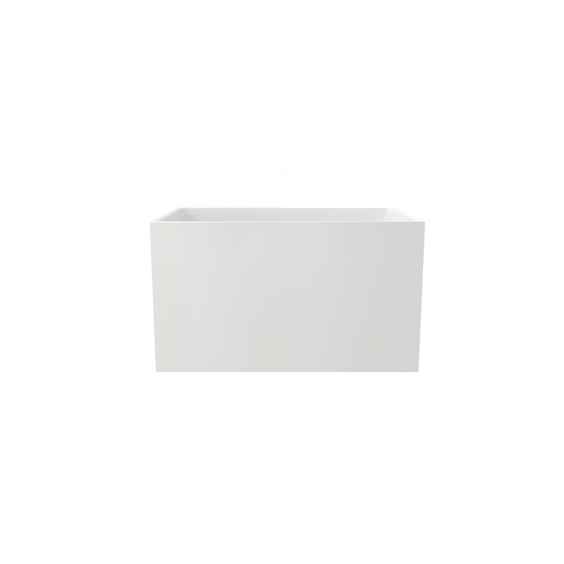 Baignoire autoportante blanche moderne en acrylique 43 po