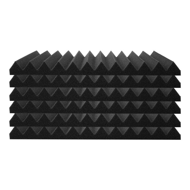 Paquet de 48 panneaux de mousse acoustique adhésifs 12 x 12 x 1 po pour plafond mural