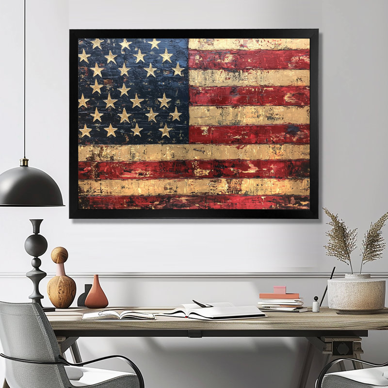 Drapeau de Moberly, drapeau des États-Unis, Reproduction encadrée d'une seule photo sans pass, H 30 po x l 40 po