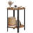 2-tier  End Tables Half Round Side Tables Half Moon Table with Open Shelves