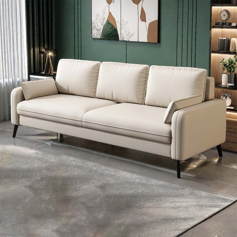 Ensemble de salon en similicuir Trema, Similicuir blanc
