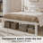 Lavallee Bed Frame with Simple Style Headboard, Solid Steel Slat Support, Enough Storage Space-694146676-694146677