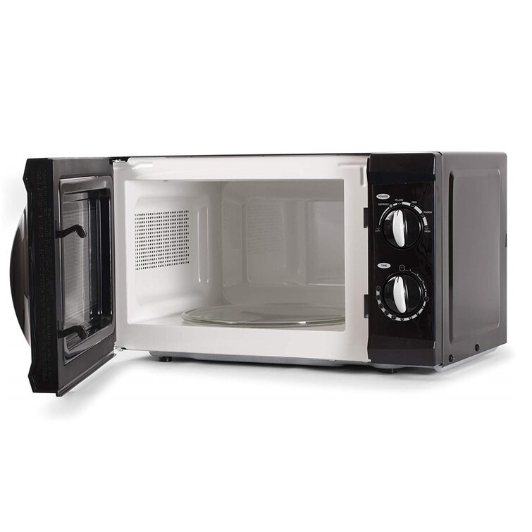 COMMERCIAL CHEF 0.6 Cubic Foot Microwave with 6 Power Levels, Small  Microwave with Grip Handle, 600W Countertop Microwave, Black - AliExpress