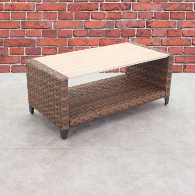 Rectangular Outdoor Coffee Table , 40.16 " W 20.08 " D
