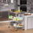 3tier Heavy Duty Rolling Utility Cart, H,commercial Grade Metal Cart ,trolley Serving Storage Cart For Kitchen.-1402833010-1408337684