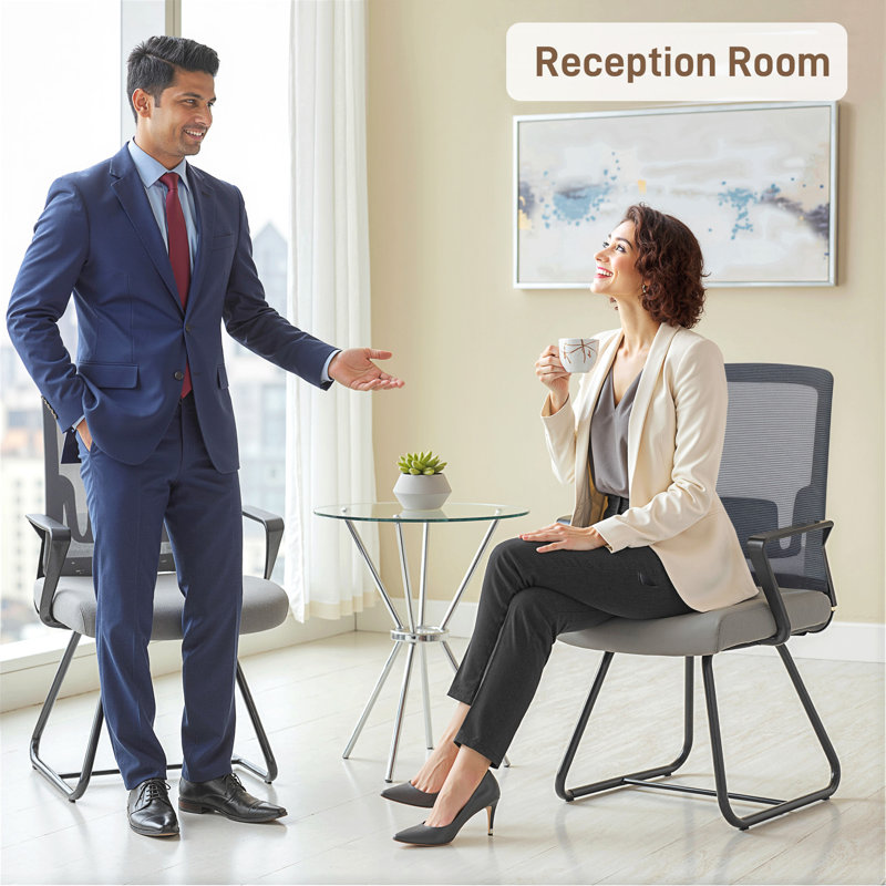 Mesh Conference Chair, Charcoal Grey