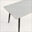 Grande table rectangulaire avec base en métal solide et moderne