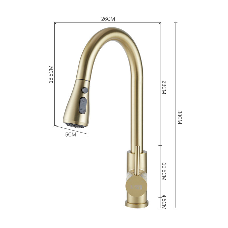 Belfry Kitchen Orin Kitchen Faucet, Gold