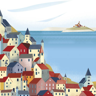 Paysage italien illustré IV