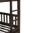 Full Over Full Solid Wood Bunk Bed With Trundle&Ladder, Convertible to 2 Full Size Beds-1180715795