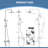 Wall Mount 304 Stainless Steel Rust-free Triple Function Outdoor Shower with Handheld Shower and Footwash Spout-112331610