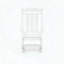 Chaise berçante blanche en polyéthylène-1300611347
