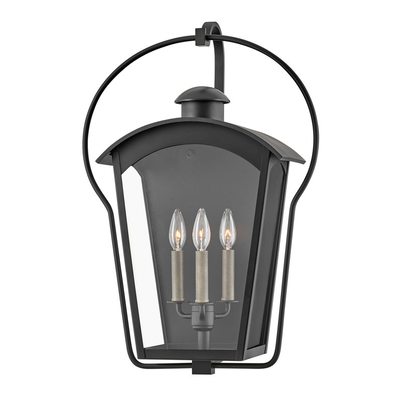 Yale Medium Wall Mount Lantern, 25" H x 17" W x 10.5" D