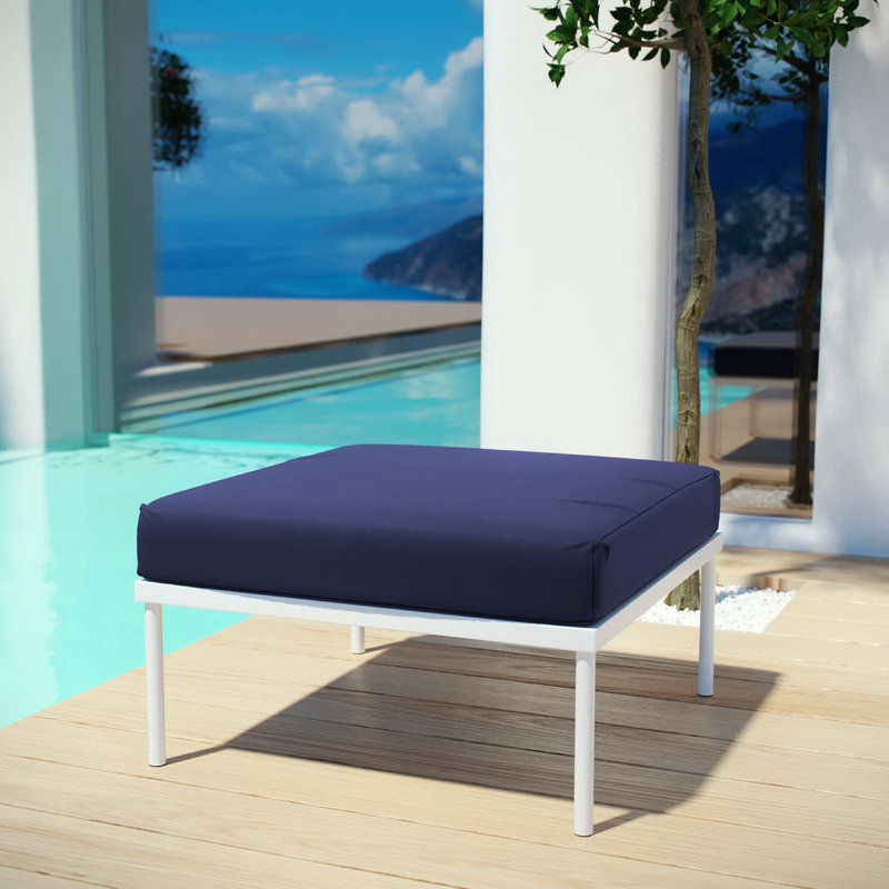 Repose-pieds de patio en aluminium Harmony, Marine