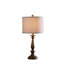 Lampe de table en polyrésine effet bois 27,5 pouces Coastal