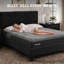 Ensemble de lit plateforme tapissier et matelas, matelas en mousse viscoélastique gélifiée 12 "-112658133-112658134