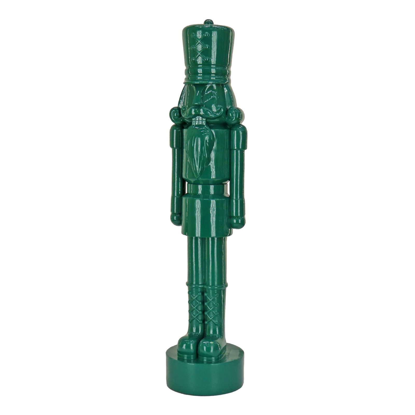 HGTV Cozy Winter Christmas Nutcracker, 18.00" H x 4.33" W x 5.12" D, Jade