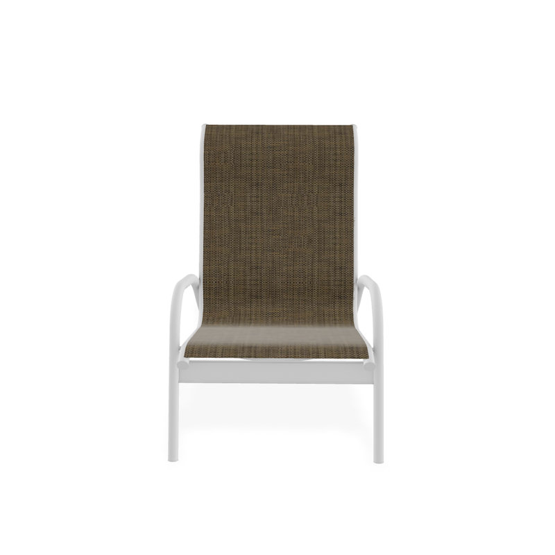 Beach Chair, Beacon Taupe Sunbrella®, Textured White