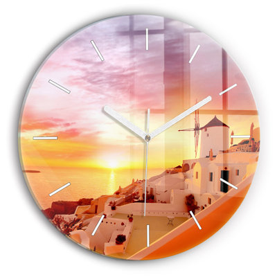 Glass Wall Clock