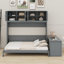 Wall Murphy Bed With Desk And Storage Shelves And Big Cabinets-2063434950