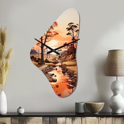 Horloge murale en métal Youn