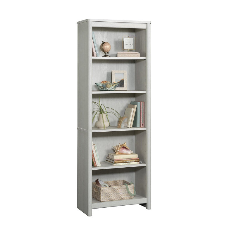 Bibliothèque à 5 tablettes, finition blanche