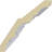 Endurathane Washington Crown Moulding, 3 5/8"H x 3 5/8"P x 5 1/8"F x 94 1/2"L, (3 1/2" Repeat), Factory Primed