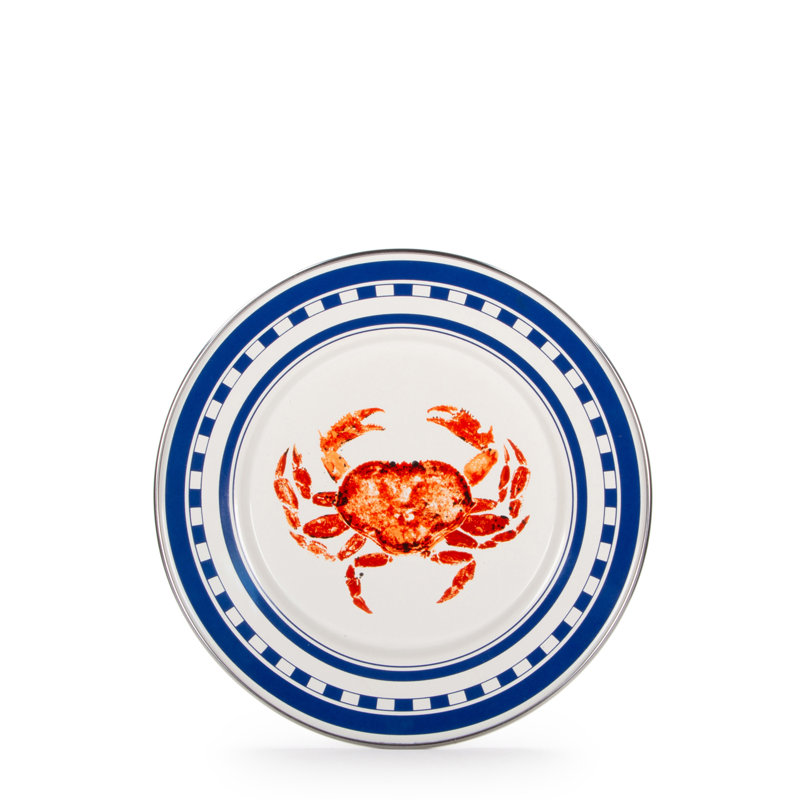 Set of 4 Crab House Sandwich Plates