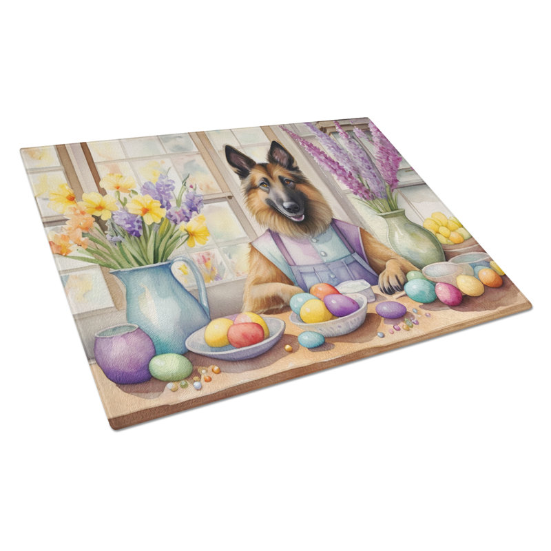 Planche à découper en verre décoratif Tervuren de Pâques
