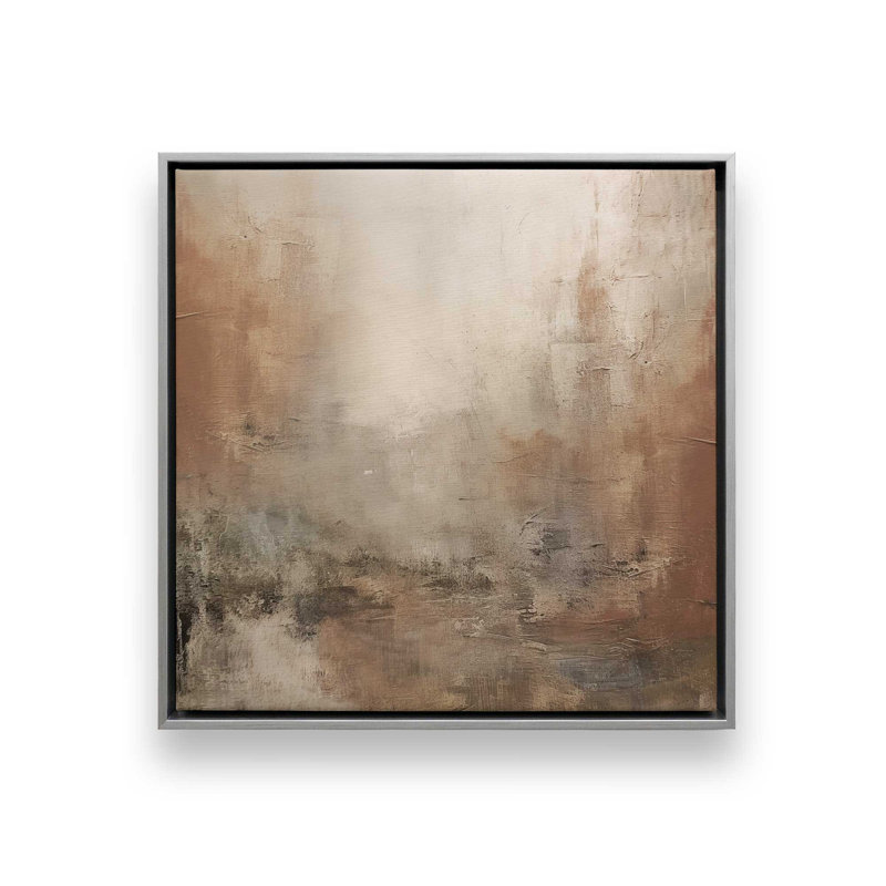 «Russet Mist Déroulant», reproduction sur toile roulée, Cadre flottant, H 16,75 po x l 16,75 po x P 1,75 po, Chrome poli