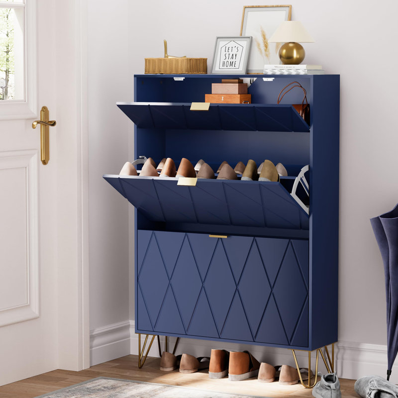 Allex 16 Pair Flip Down Shoe Storage