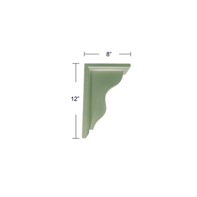 12'' H x 3'' W x 8'' D Wood Bracket/Corbel