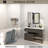 Haddington 15 in. W x 24 in. H Rectangular Framed Recessed/Surface Mount Medicine Cabinet With Mirror In in Matte Black-350574435-350574434