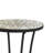Patio Side Table with Shelf,Brown+Black-952261869