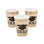 Penner 25 Piece Disposable Paper Plastic Paper No Holiday Cups Disposable Party Supplies for 25 Guests