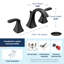 Ensemble de garniture de robinet de salle de bain à deux poignées à deux poignées Moen Voss, valve incluse-117500917