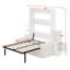 Lit mural peu encombrant avec canapé et armoires de rangement pour chambre d'amis-609105637