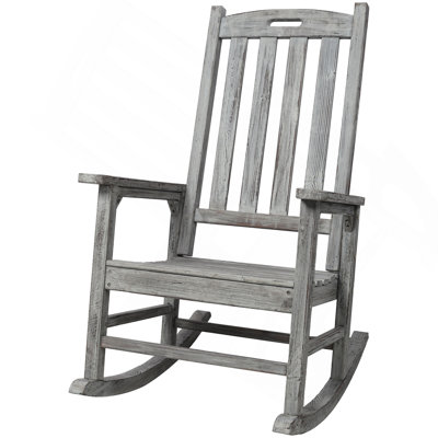 Chaise berçante en bois, chaise berçante en bois durable, chaise berçante en bois de sapin, chaises berçantes de patio pour l'extérieur, garde.