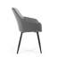 Leonardville 49cm H Tufted Velvet Upholstered Upholstered Back Side Chair in Grey